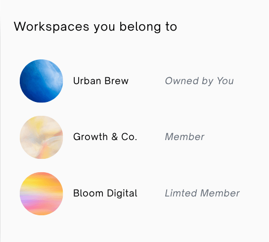 Adorack workspace team management screenshot