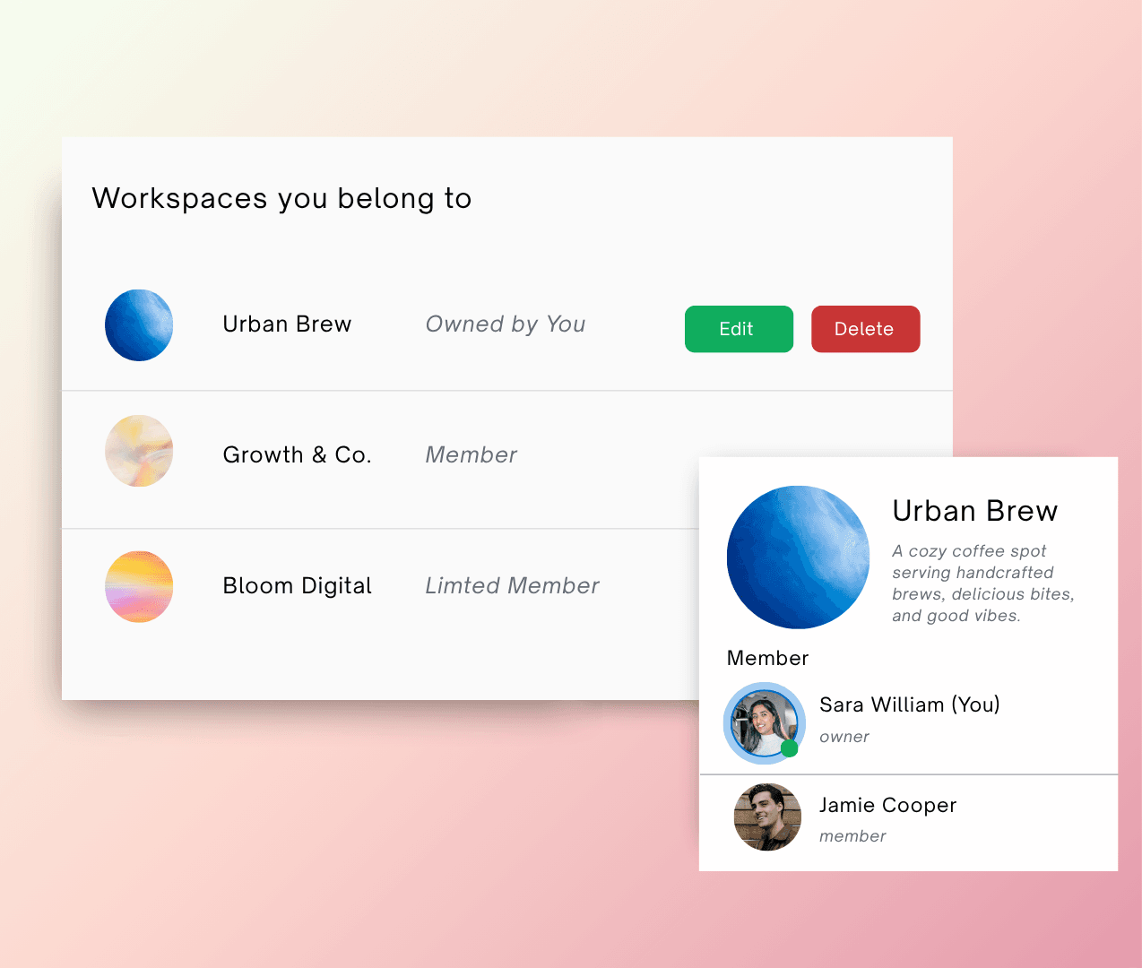 Adorack workspace workflow screenshot