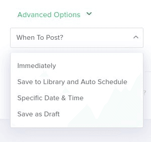 Create Post When to Post