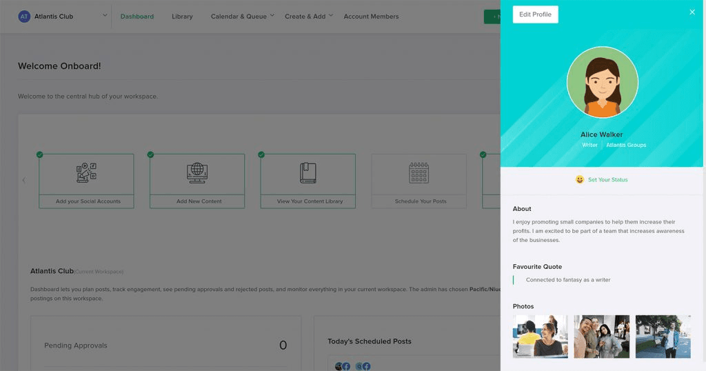 Edit your Profile