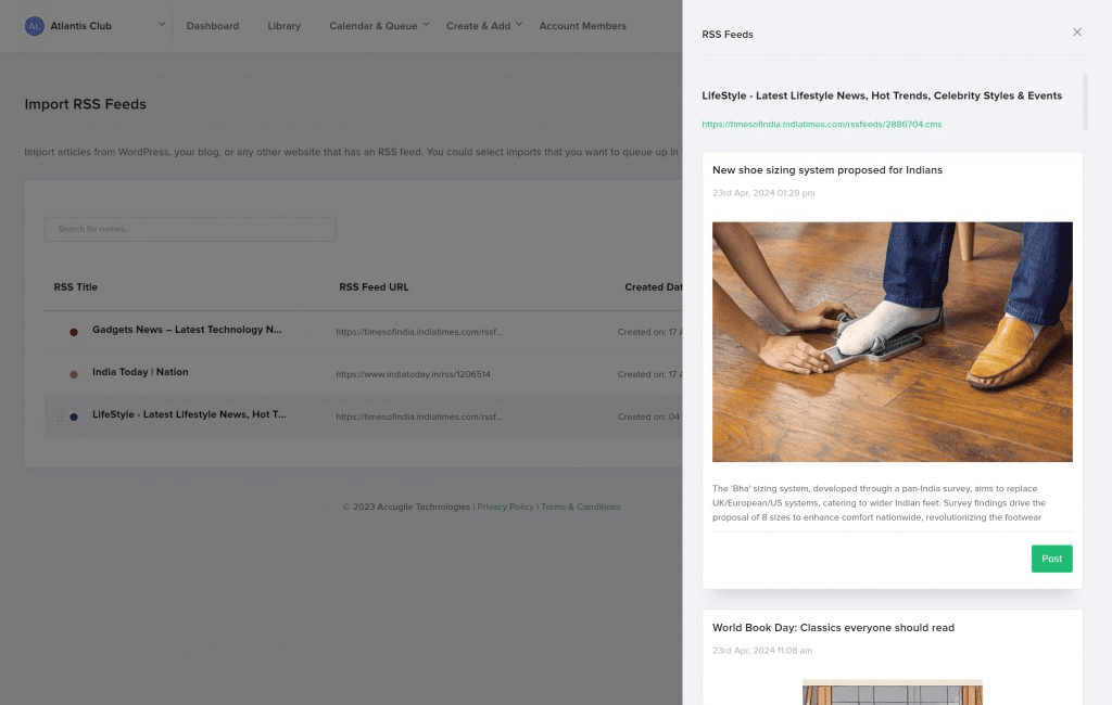Add RSS Feed