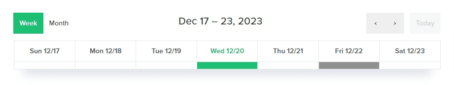 Scheduled Post Calendar