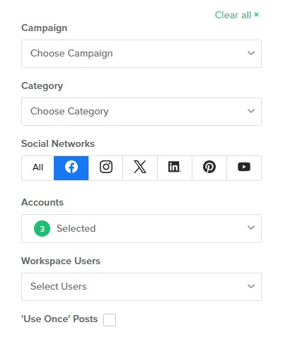 Filter Scheduled Posts
