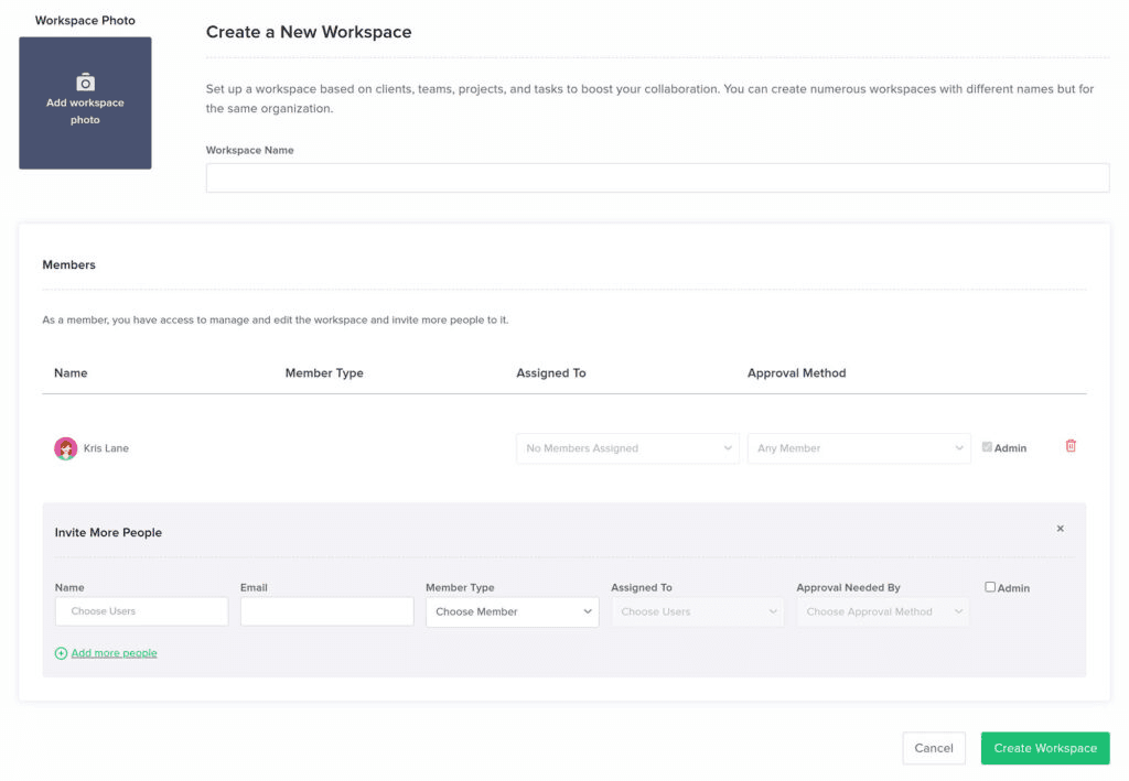 Create Workspace