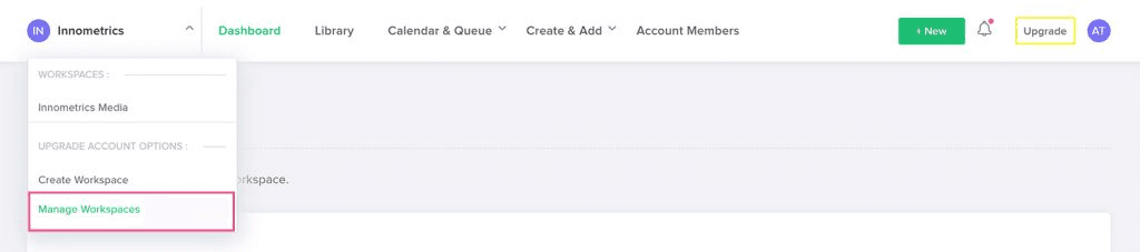 Manage Workspace