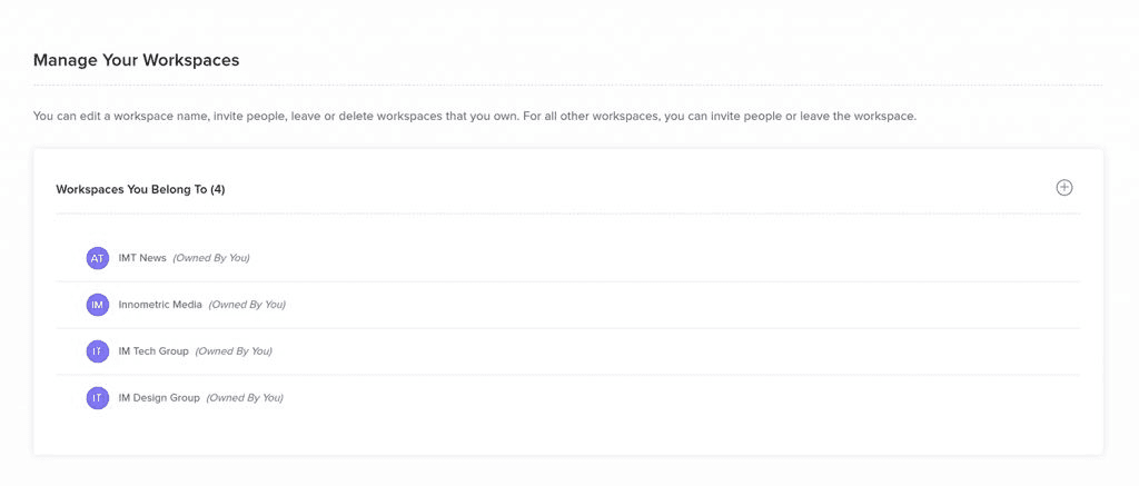 Create Workspace