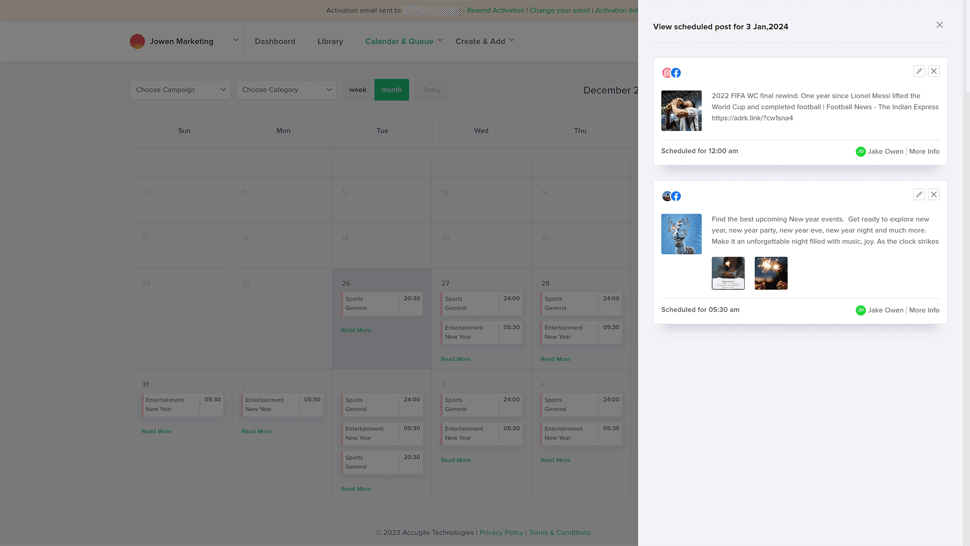 Scheduled Post Details