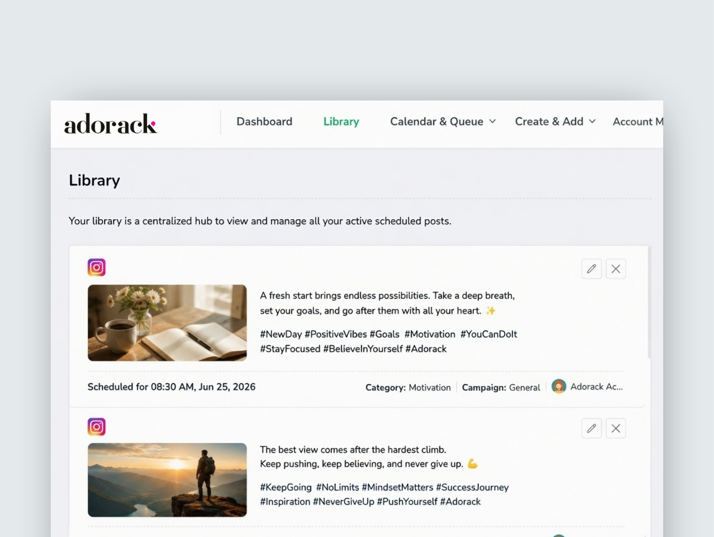 Content Library & Asset Organization